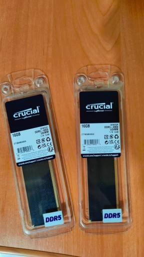 Zdjęcie oferty: Pamięć ram Crucial DDR5 4800Mhz 2x16Gb CL40