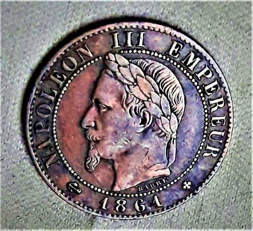 Zdjęcie oferty: UN  CENTIME--Napoleon---III--- 1861--BB----FRANCJA