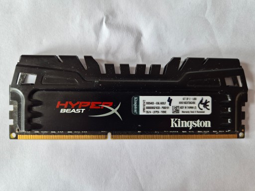 Zdjęcie oferty: Pamięć RAM Kingston HyperX DDR3 1866 1.65V 4GB CL9