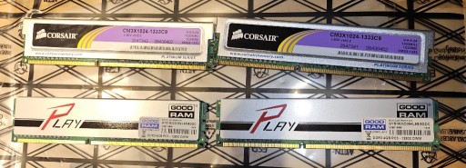 Zdjęcie oferty: RAM DDR3 GoodRAM Play 8GB 2x4GB 1600MHz CL9 + gratis 2x1GB DDR3 CORSAIR