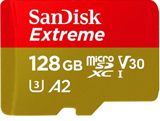 Zdjęcie oferty: Sandisk, Extreme Karta Pamięci MicroSDHC, 128 GB, 