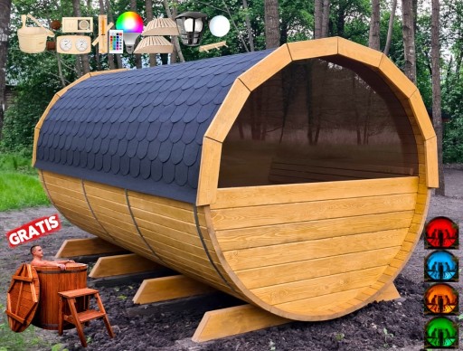 Zdjęcie oferty: SAUNA Ogrodowa 400cm + OKNO 50% + PRZEDSIONEK +