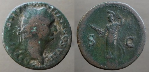Zdjęcie oferty: Rzym,Imperium,Domitianus 81-96 n.e.braz,rzadki