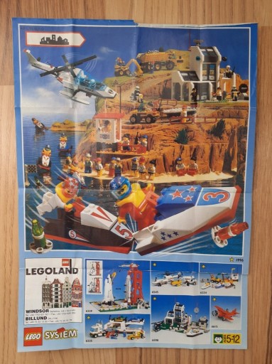 Zdjęcie oferty: Ulotka plakat Lego 1996 Town 2 A4