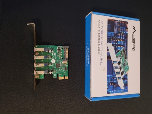 Zdjęcie oferty: Karta rozszerzeń/Kontroler 4x USB 3.1 PCI Express