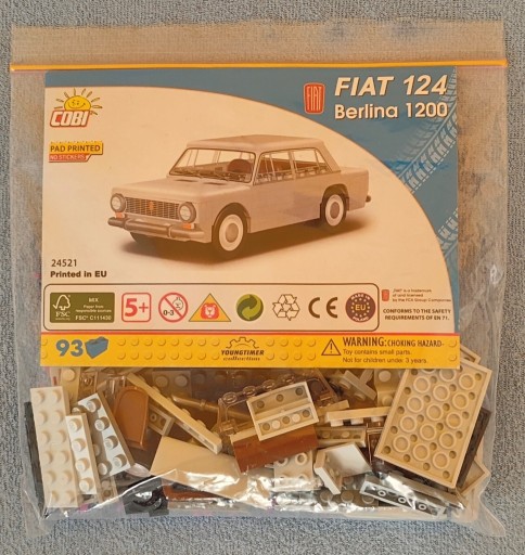 Zdjęcie oferty: Klocki COBI 24521 - Fiat 124 Berlina 1200
