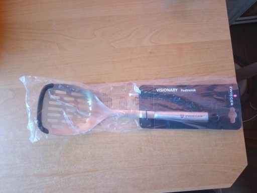 Zdjęcie oferty: Podbierak Zwieger Visionary stalowy z silikonem 34cm łyżka cedzakowa 