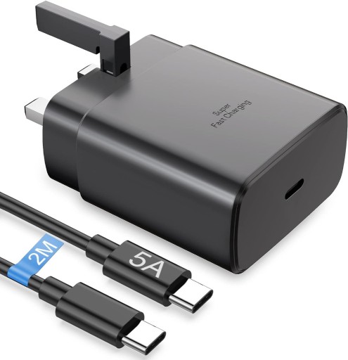 Zdjęcie oferty: ŁADOWARKA SIECIOWA + Kabel 2M Do Telefonu Samsung USB C 45W CZARNA