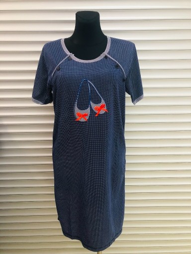 Zdjęcie oferty: Bawełniana ciążowa koszula nocna do karmienia XL