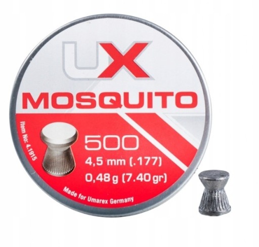 Zdjęcie oferty: Śrut 4,5 mm UMAREX Mosquito płaski 500 szt