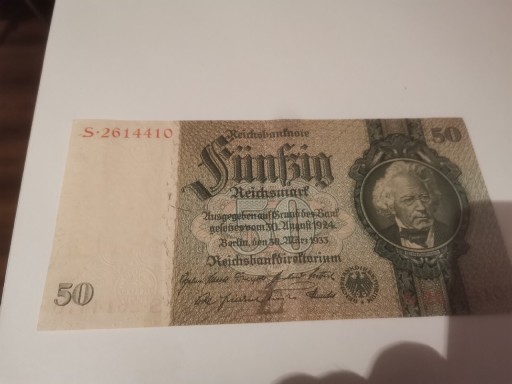 Zdjęcie oferty: Banknot 50 Marek 1933 rok