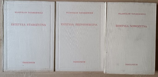 Zdjęcie oferty: Historia estetyki tom 1-3, W. Tatarkiewicz 
