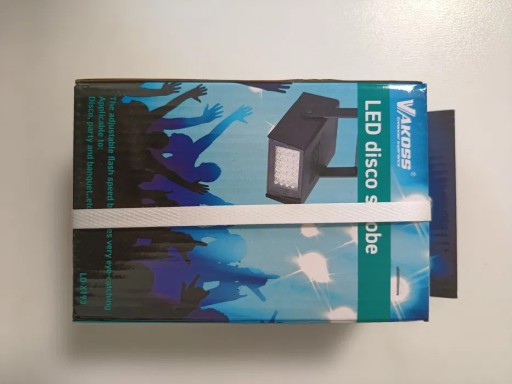 Zdjęcie oferty: Lampa Stroboskop DISCO LED VAKOSS LD-X193 impreza dyskoteka urodziny NOWY 