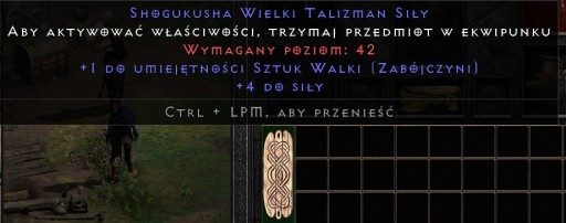 Zdjęcie oferty: D2R Diablo 2 Talizman +1 Sztuk Walki Zabójczyni