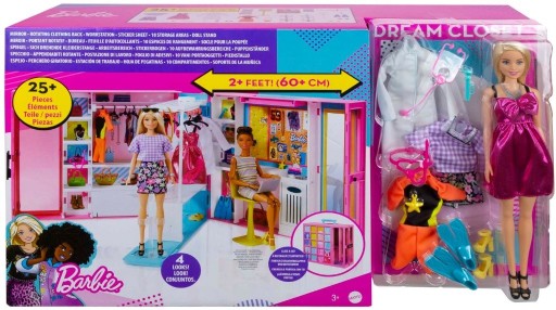 Zdjęcie oferty: Barbie GBK10 WYMARZONA SZAFA NA UBRANKA LALKA