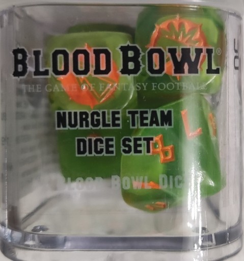 Zdjęcie oferty: Blood Bowl NURGLE Team Dice Set