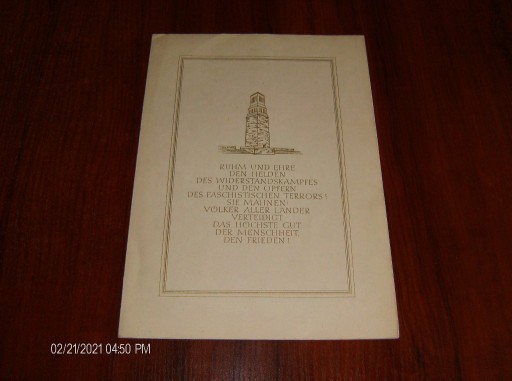 Zdjęcie oferty: Znaczki NRD 1958 rok blok