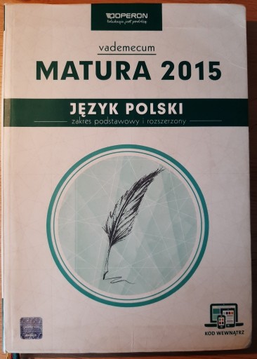 Zdjęcie oferty: Vademecum Język Polski Matura 2015