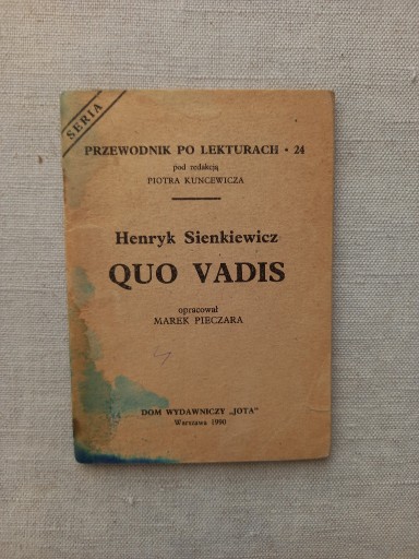 Zdjęcie oferty: Książka Quo vadis H. Sienkiewicz