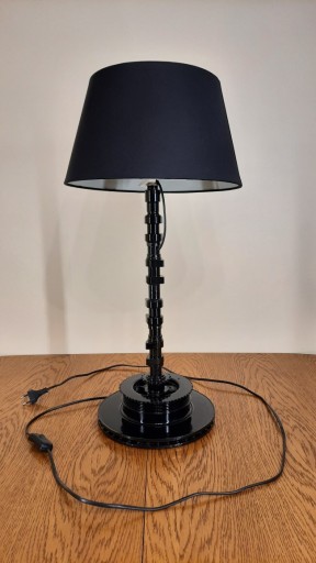 Zdjęcie oferty: Lampa stołowa biurowa z części- loft- czarna 