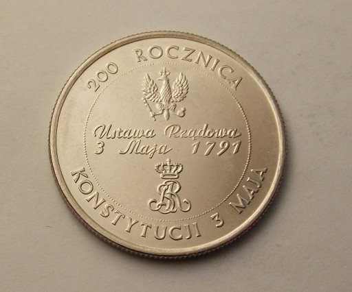 Zdjęcie oferty: 10.000 złotych. 1991 r. Konstytucja.  SUPERT STAN  nr 2.