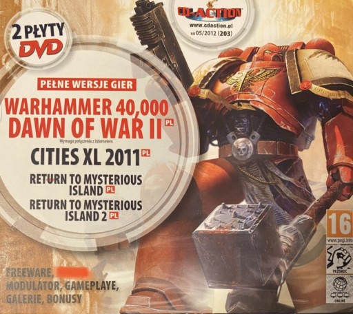 Zdjęcie oferty: Gry CD-Action 2x DVD nr 203: Warhammer 40,000