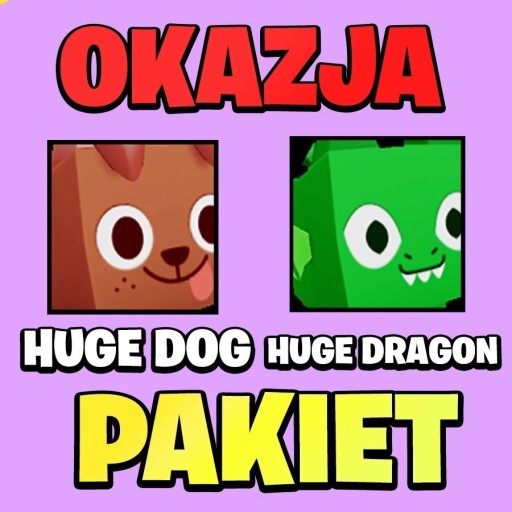 Zdjęcie oferty: Huge Dog + Huge Dragon Pet Simulator X