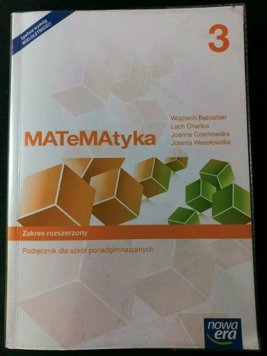 Zdjęcie oferty: Matematyka 3. Podręcznik - zakres rozszerzony