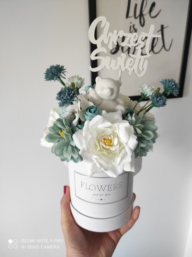 Zdjęcie oferty: Flower box na Komunię Chrzest