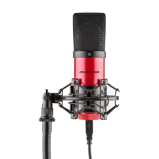 Zdjęcie oferty: Mikrofon Pojemnościowy AUNA-900 Czerwony MiniZesta