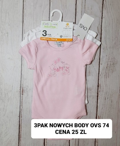 Zdjęcie oferty: Nowe 3pak body ovs 74