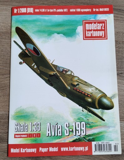 Zdjęcie oferty: Modelarz Kartonowy Avia S-199