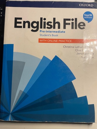 Zdjęcie oferty: English File pre intermediate 4th edition