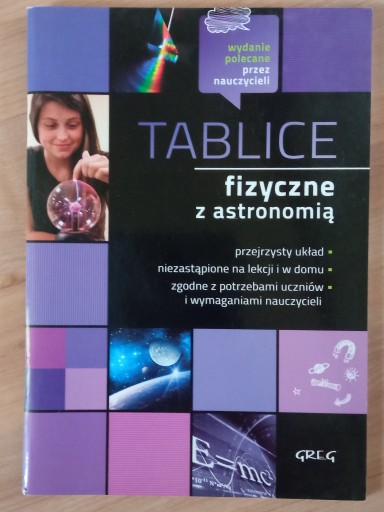 Zdjęcie oferty: Tablice fizyczne z astronomią