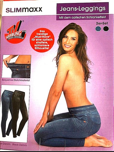 Zdjęcie oferty: Legginsy jeans 2 sztuki,2 kolory (46/48)