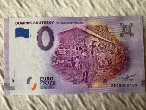Zdjęcie oferty: DOMINIK SKUTEZKY nr.109 banknot Słowacki 0 euro