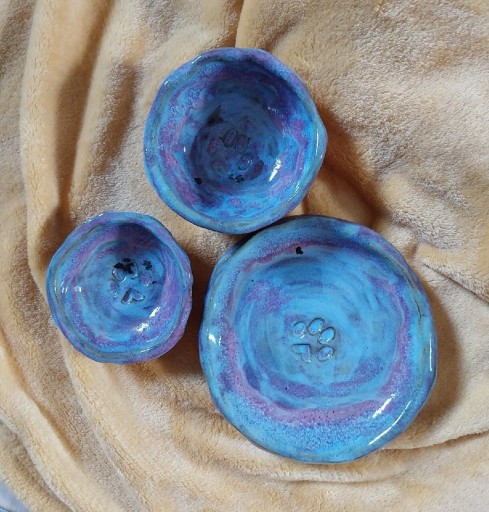 Zdjęcie oferty: Zestaw dla kotka niebieskofioletowe