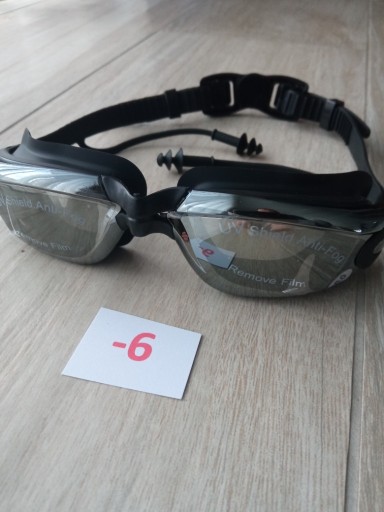 Zdjęcie oferty: Nowe Okularki na basen -6 dioptrii Swim goggles
