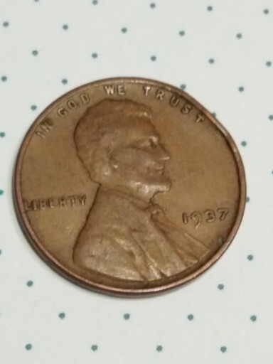 Zdjęcie oferty: Moneta 1 cent usa Lincoln 1937