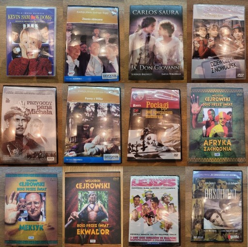 Zdjęcie oferty: Kolekcja 12 filmów, 14 płyt DVD/VCD