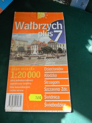 Zdjęcie oferty: Wałbrzych plus 7  mapa turystyczna 