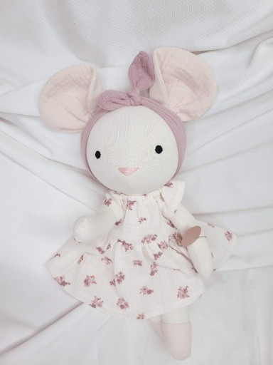 Zdjęcie oferty: Lalka Myszka handmade eco zabawka tekstylna lalka