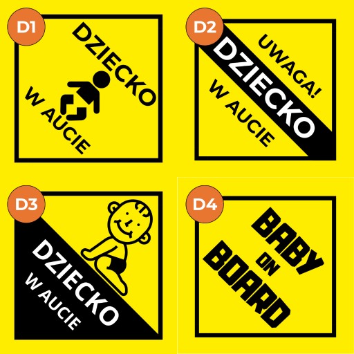 Zdjęcie oferty: Dziecko na pokładzie w samochodzie aucie magnes na samochód naklejka