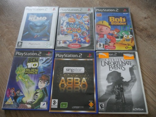 Zdjęcie oferty: ps2 Nemo ben 10 abba bob builder