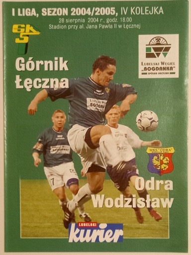 Zdjęcie oferty: Ekstraklasa: Górnik Łęczna - Odra Wodzisław 2004