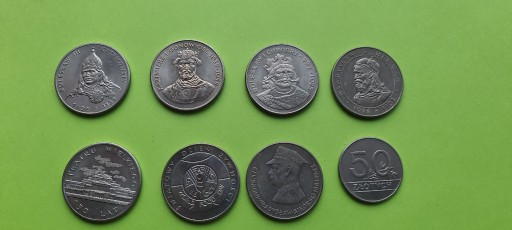Zdjęcie oferty: 50 zł z PRL- 8 sztuk Każda moneta inna