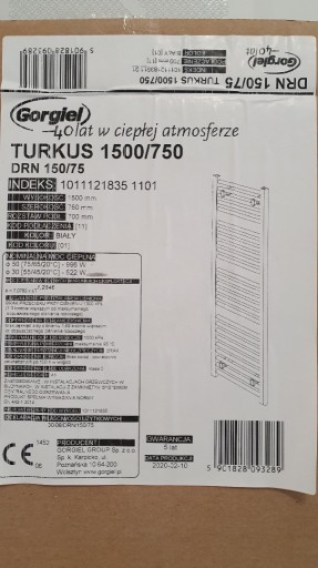 Zdjęcie oferty: Grzejnik Turkus 1500/750 (biały)