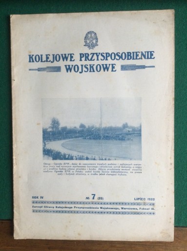 Zdjęcie oferty: KOLEJOWE PRZYSPOSOBIENIE WOJSKOWE 1932