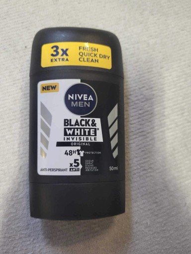 Zdjęcie oferty: Nivea Men Black & White Invisible50 mlw sztyfcie