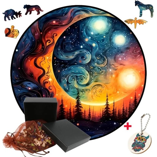 Zdjęcie oferty: Drewniane Puzzle Magiczny Świat